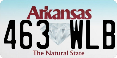 AR license plate 463WLB