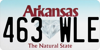 AR license plate 463WLE