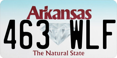 AR license plate 463WLF