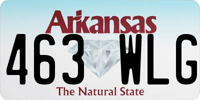 AR license plate 463WLG