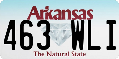 AR license plate 463WLI