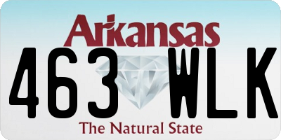 AR license plate 463WLK