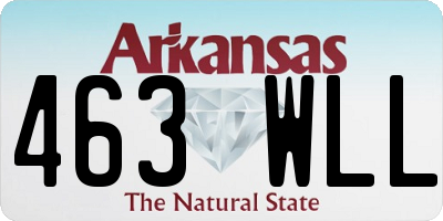 AR license plate 463WLL