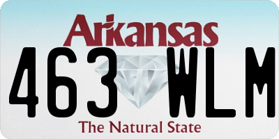 AR license plate 463WLM