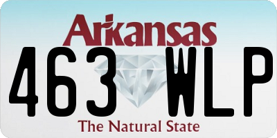 AR license plate 463WLP