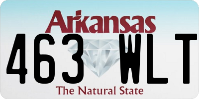 AR license plate 463WLT