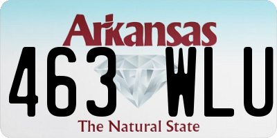 AR license plate 463WLU