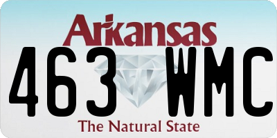 AR license plate 463WMC