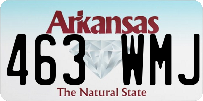 AR license plate 463WMJ