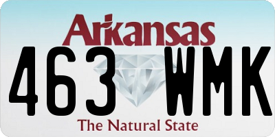 AR license plate 463WMK