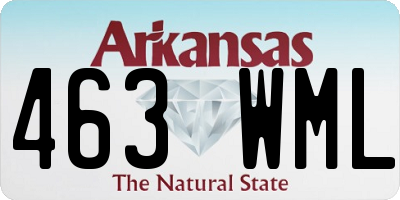 AR license plate 463WML