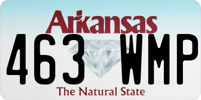 AR license plate 463WMP