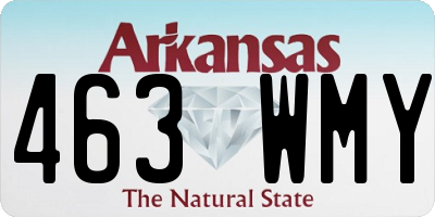 AR license plate 463WMY