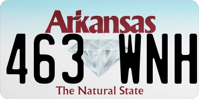 AR license plate 463WNH
