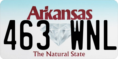 AR license plate 463WNL