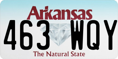 AR license plate 463WQY