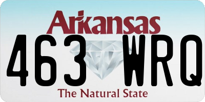 AR license plate 463WRQ