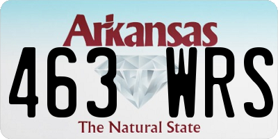 AR license plate 463WRS