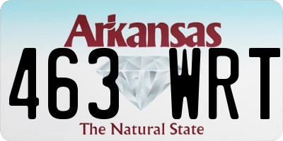 AR license plate 463WRT