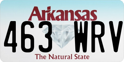 AR license plate 463WRV