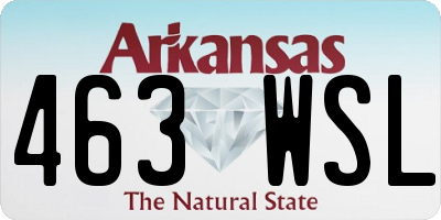 AR license plate 463WSL