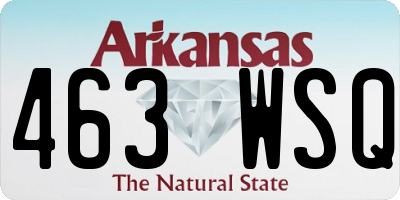 AR license plate 463WSQ