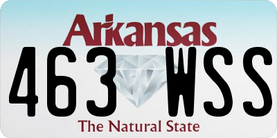 AR license plate 463WSS