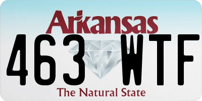 AR license plate 463WTF