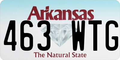 AR license plate 463WTG