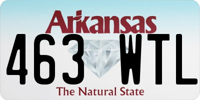 AR license plate 463WTL