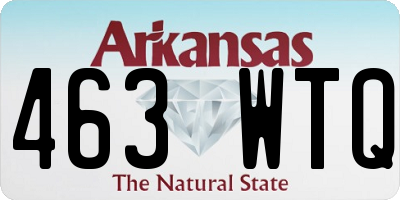 AR license plate 463WTQ