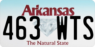 AR license plate 463WTS