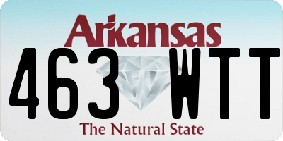 AR license plate 463WTT