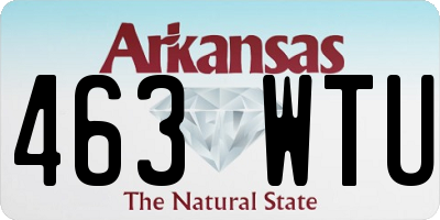AR license plate 463WTU