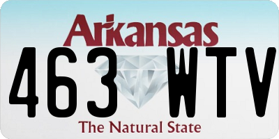 AR license plate 463WTV