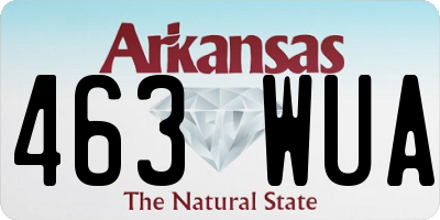 AR license plate 463WUA