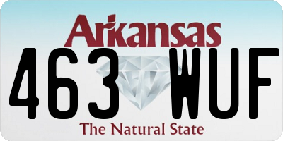 AR license plate 463WUF