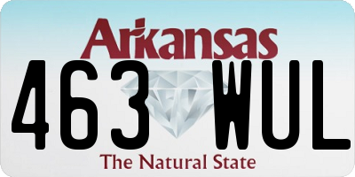 AR license plate 463WUL