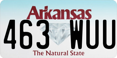 AR license plate 463WUU
