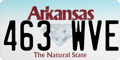 AR license plate 463WVE