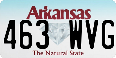 AR license plate 463WVG