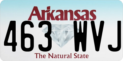 AR license plate 463WVJ