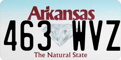AR license plate 463WVZ