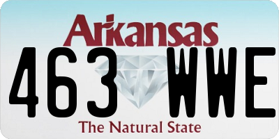 AR license plate 463WWE