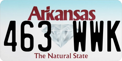 AR license plate 463WWK