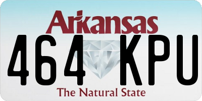 AR license plate 464KPU