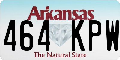 AR license plate 464KPW