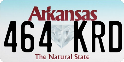 AR license plate 464KRD
