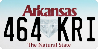 AR license plate 464KRI