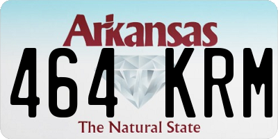 AR license plate 464KRM